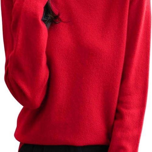 Women's 100% Merino Wool Seamless Sweater Turtleneck First-Line Ready to Wear Long Sleeve Knitted Pullover Tops
