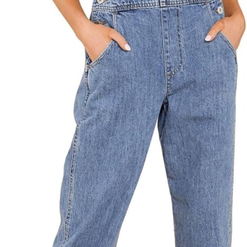 Women's Casual Stretch Adjustable Denim Bib Overalls Jeans Pants Jumpsuits